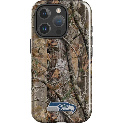 NFL Seattle Seahawks Realtree AP Camo iPhone 16 Pro Magsafe Impact Case
